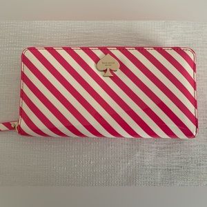 Kate Spade First Prize Lacey Striped Zip Wallet